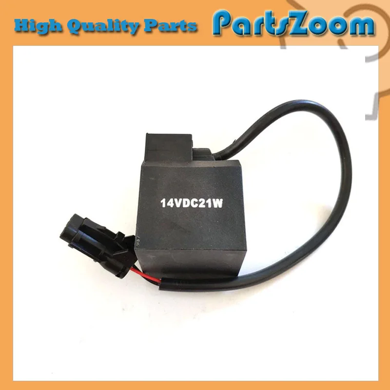 

12V DC Solenoid Valve Coil for Hyundai R55 Excavator Diggers Parts 14VDC21W