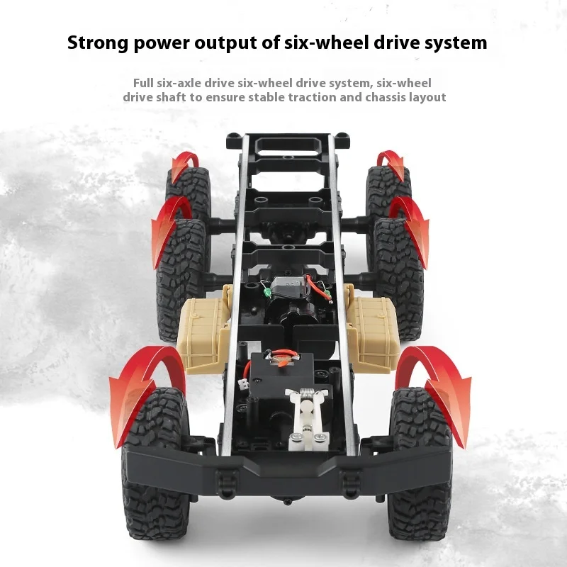 JJRC QT112 simulation THAAD six wheel drive military truck children's outdoor off-road transportation model RC toy car 3