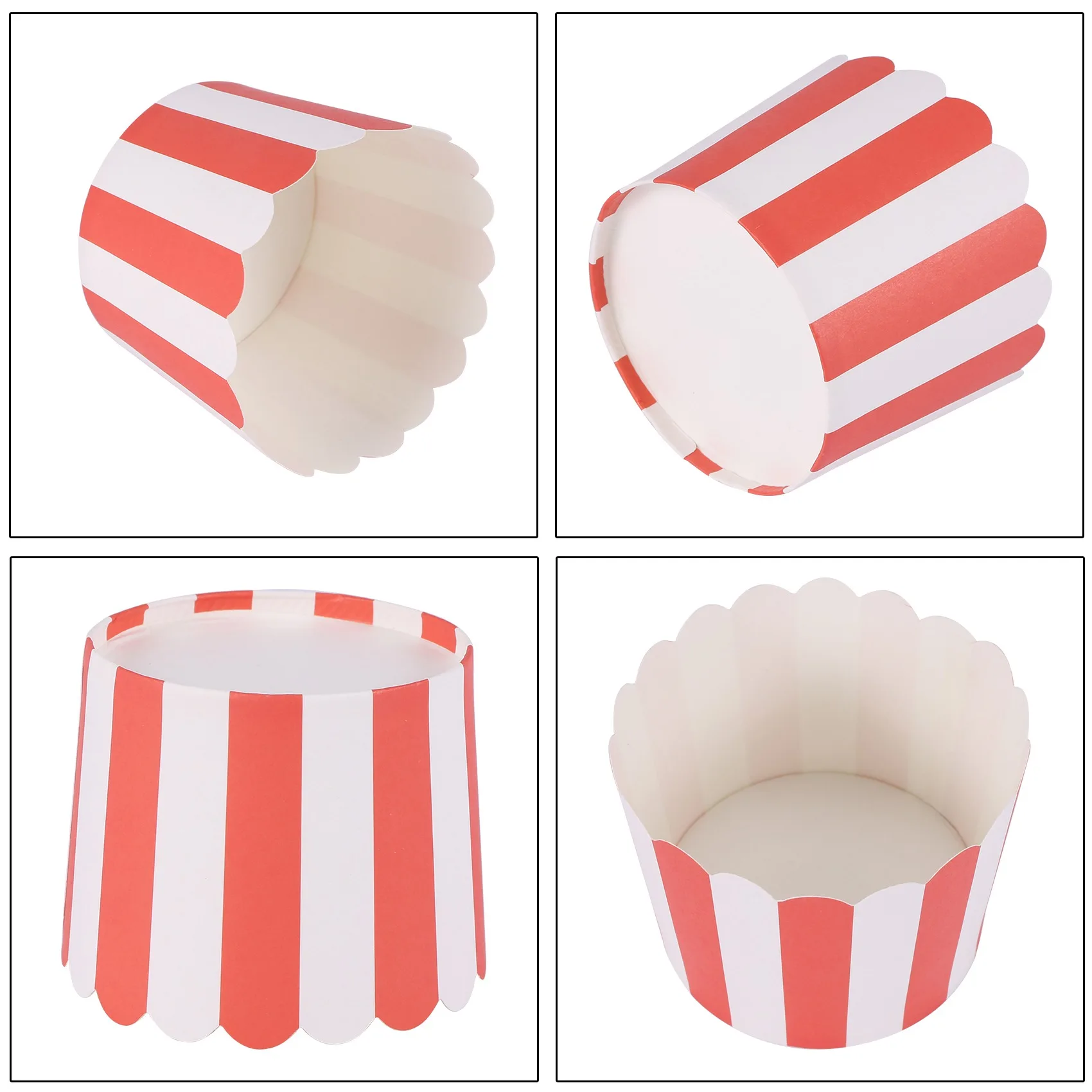 Silicone Baking Pans Cupcake Wrapper Paper 50X