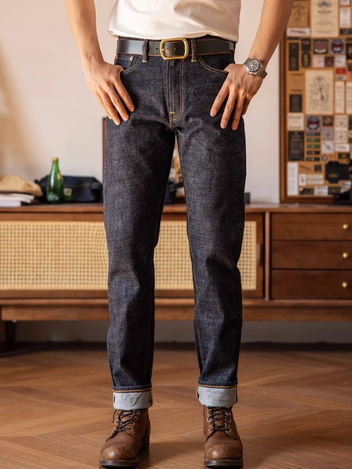 Red Tornado 501 CT (Customized Tapered) Jeans 14oz Selvedge Denim Pants Sanforized 2