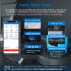 NEXAS Bluetooth OBD2 Scanner EOBD Motorcycle Car Diagnostic Tools Nexlink OBD Scanner Tool Code Reader for iOS Android Windows 3