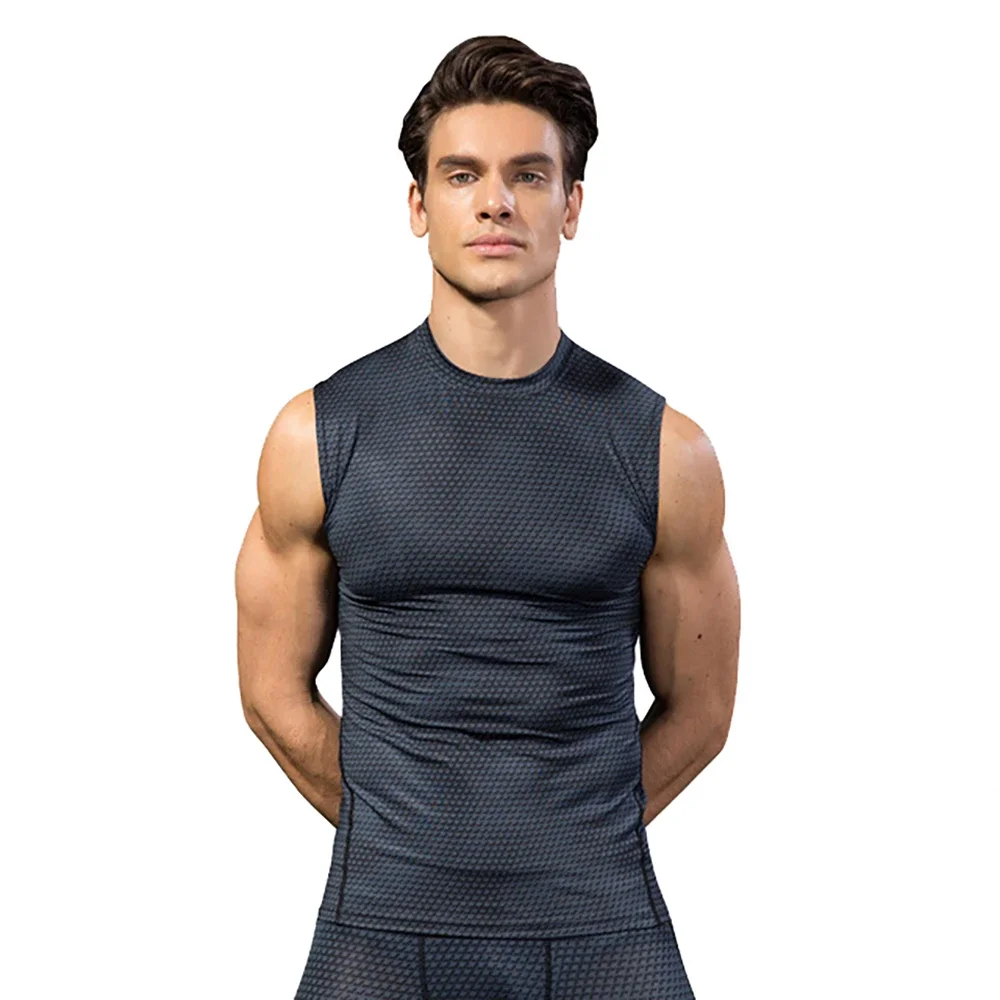 

Men Sports Vest 3D Print Tank Top Dry Fit Fitness Shirt gym Bodybuilding Training Crossfit Compression Sleeveless T-shirt