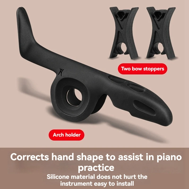Silicone Violin Correction Posture Grip Bow Pose Orthoses Corrector Fiddler Accessory Finger Training Tool