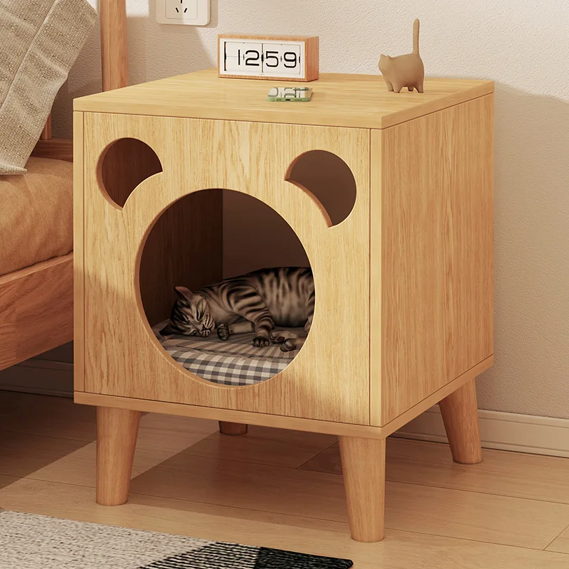 

Bedside Cabinet Cat's Nest Cabinet Simple Modern Bedroom Small Bedside Cabinet Multifunctional Cat House Storage Cabinet