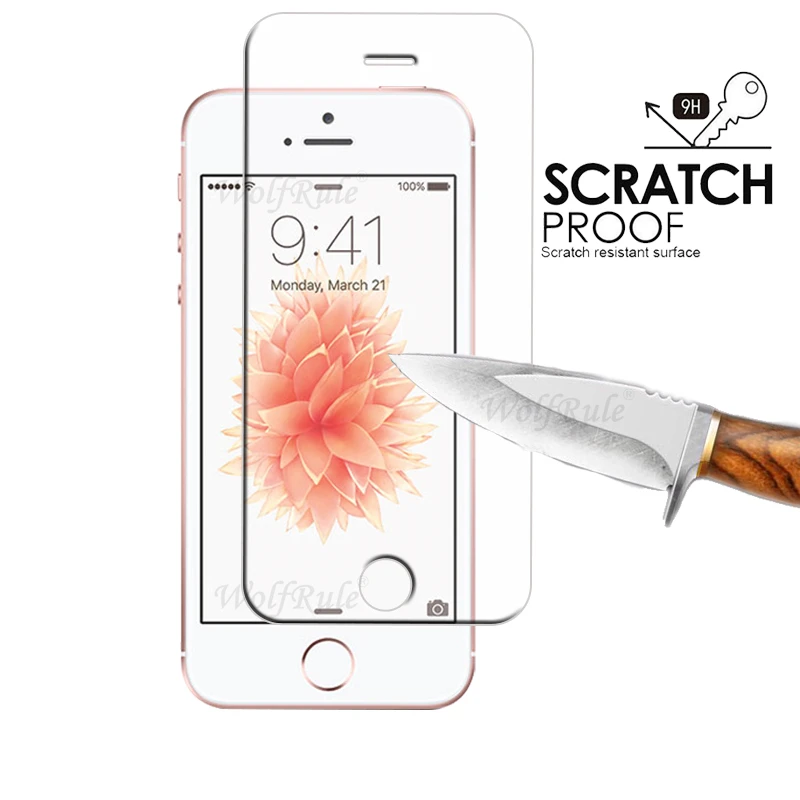 Set di 2] Pellicola in vetro per iPhone SE di terza generazione