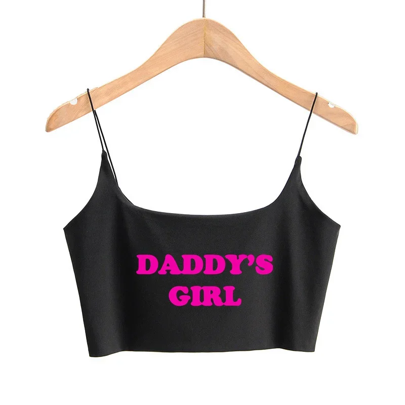 

Пикантная Женская майка DADDY'S с квадратным вырезом, облегающая бесшовная укороченная майка, милые укороченные топы с двойной подкладкой, можно носить без бюстгальтера