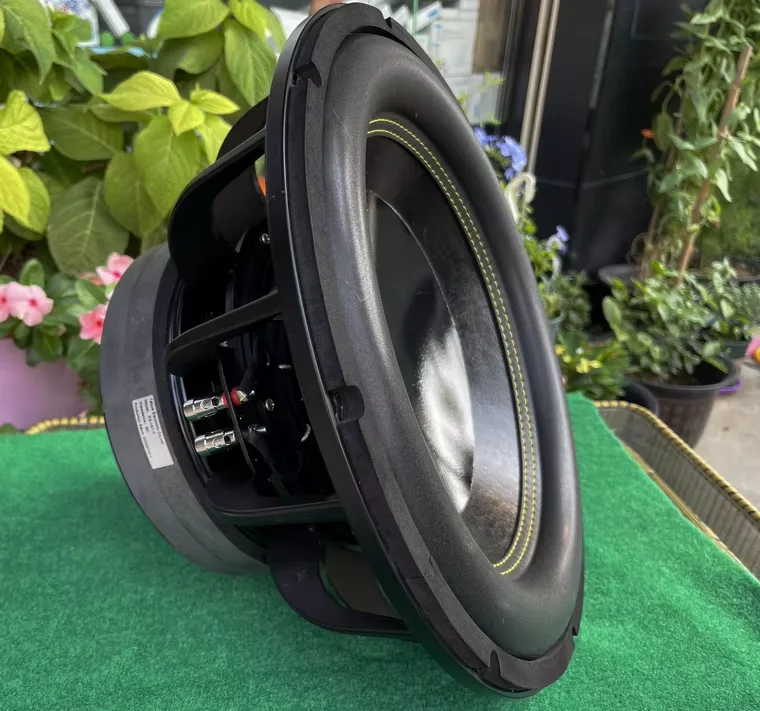 B-056 15 Inch Subwoofer Speaker Double 220 Magnetic Double 100 Core Image Leather Edge Horn 1200W 8 Ohm 1 PCS