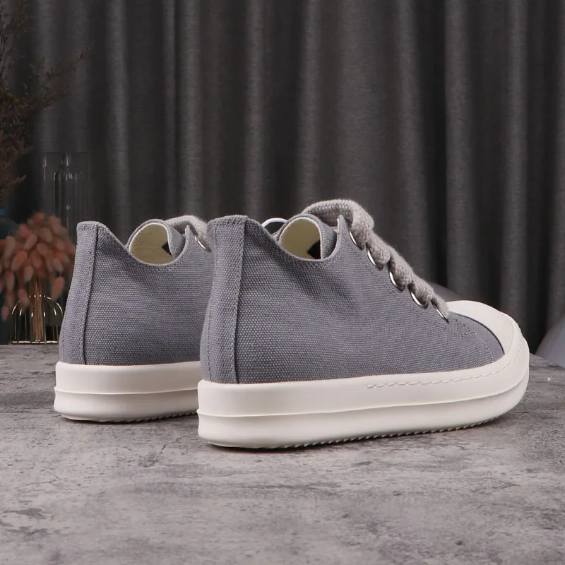 High Street Rick Gray Canvas Sneaker Low Top Men Sneaker Women's Shoes  Men's Casual Shoes