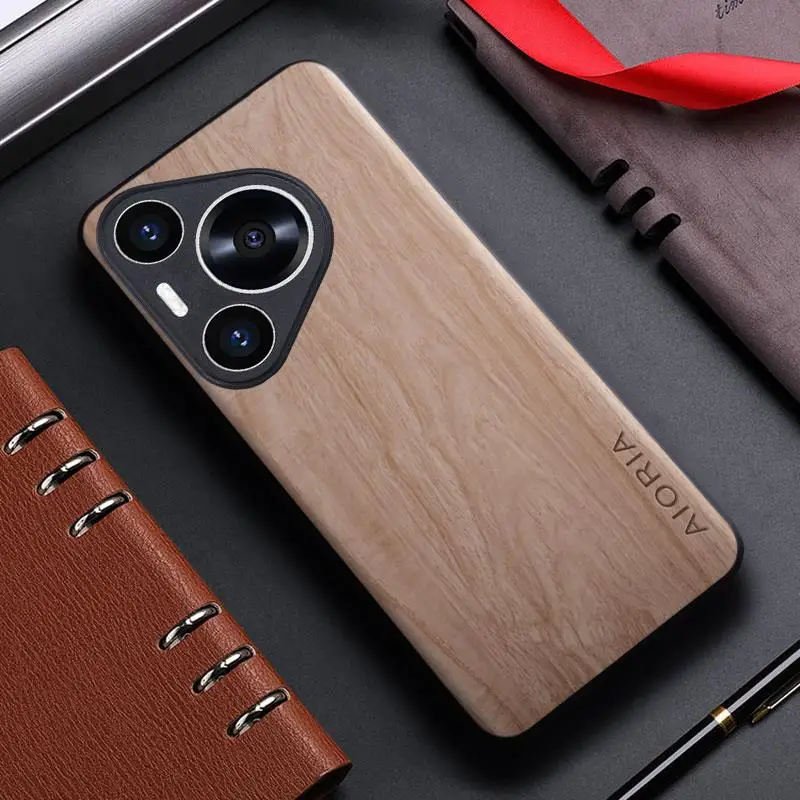 Bamboo Wood Pattern Leather Back Cover Case