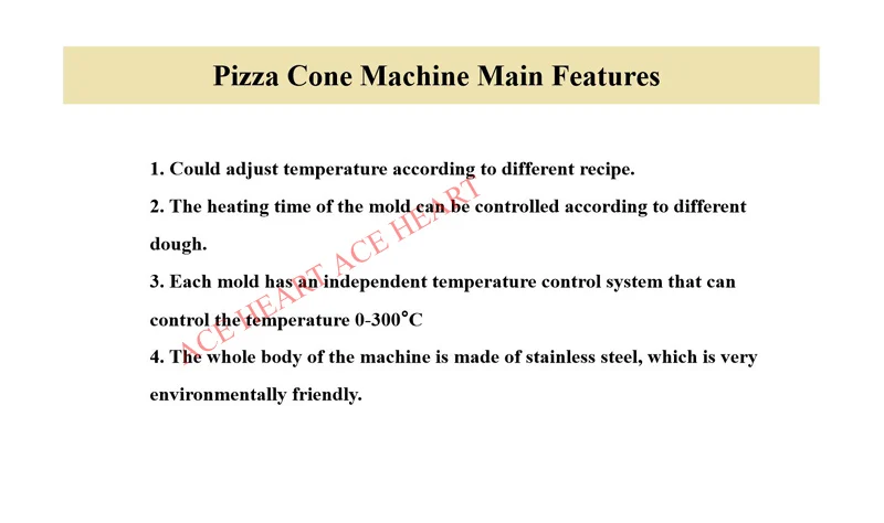 Description Picture 4 of itemFour Heads Pizza Cone Machine For Sale