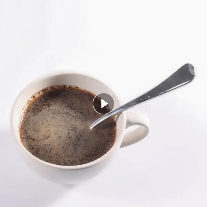 

Круглая ложка из нержавеющей стали, ложка для дегустации кофе, металлическая ложка с длинной ручкой для бариста