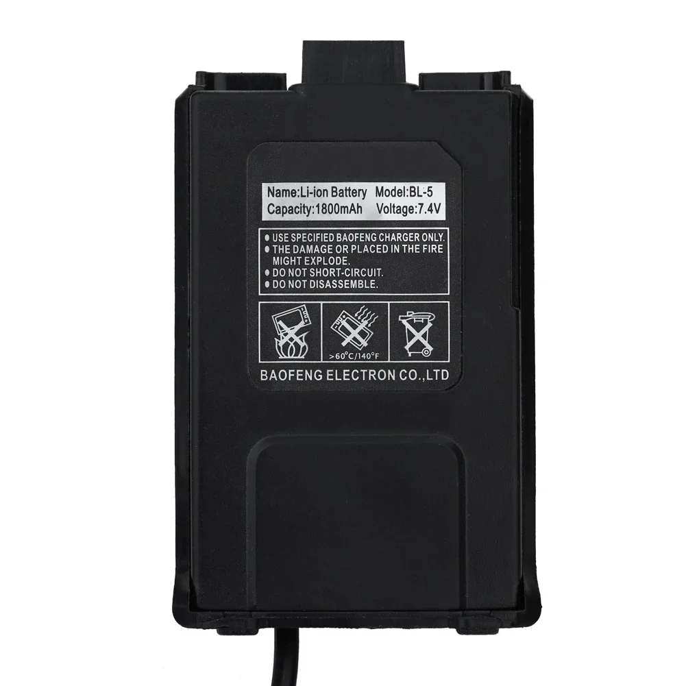 12V Car Charger Battery Eliminator For Baofeng Dual Band Radio UV5R 5RA 5RE Temperature Protection Walkie Talkie Accessories