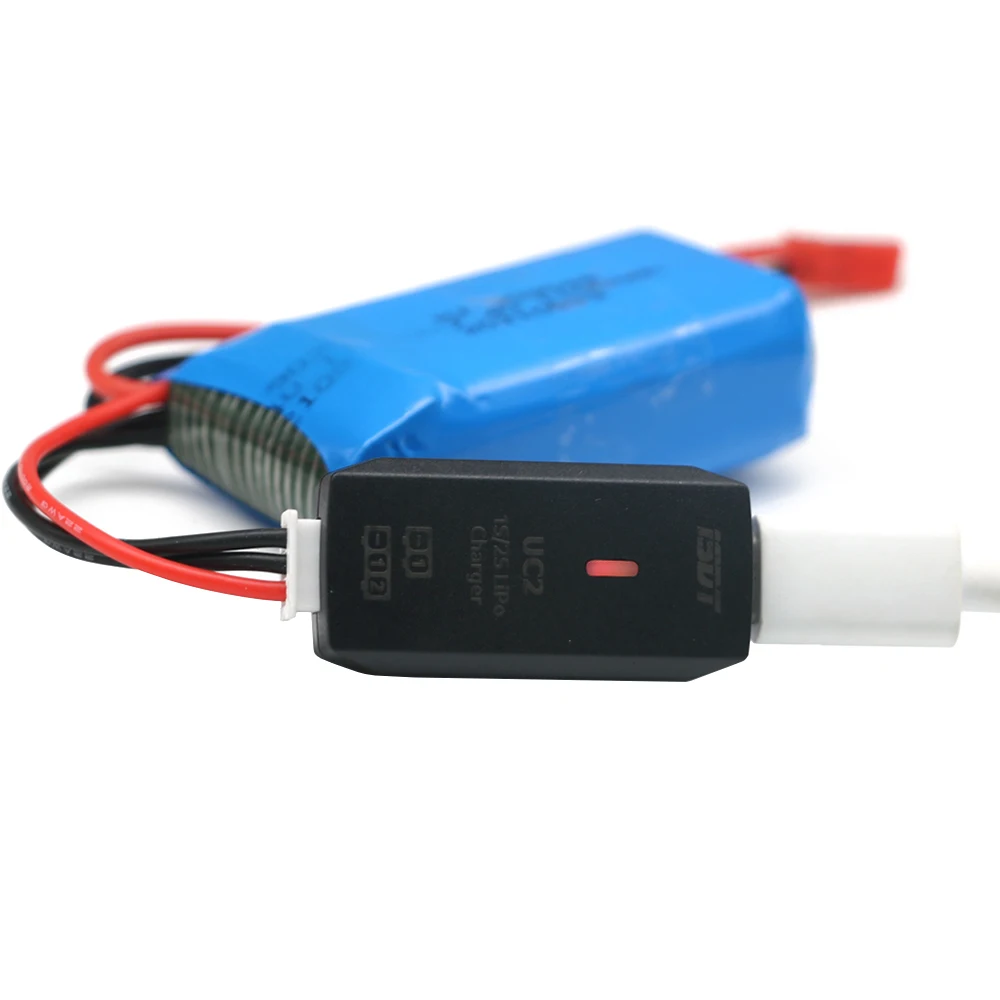ISDT UC2 1S/2S LiPo Smart Battery Balance Charger USB Type-C Input Port XH2.54 Balance Port Direct Charger 3