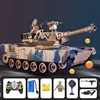 Rc Tank Shoot Bullet 300° Rotation Turret Electronic Remote Control Tank With Sound LED Up and Down Gun Barrel Kid Birthday Gift 1