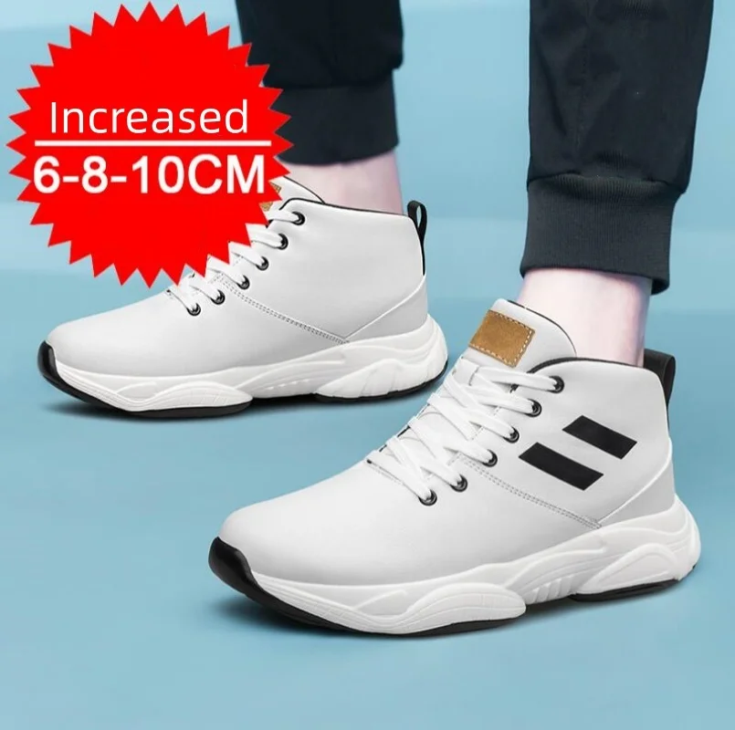 Herren Sneakers Mit Höhenvergrößerung Aus Echtem Leder_voghion.com
