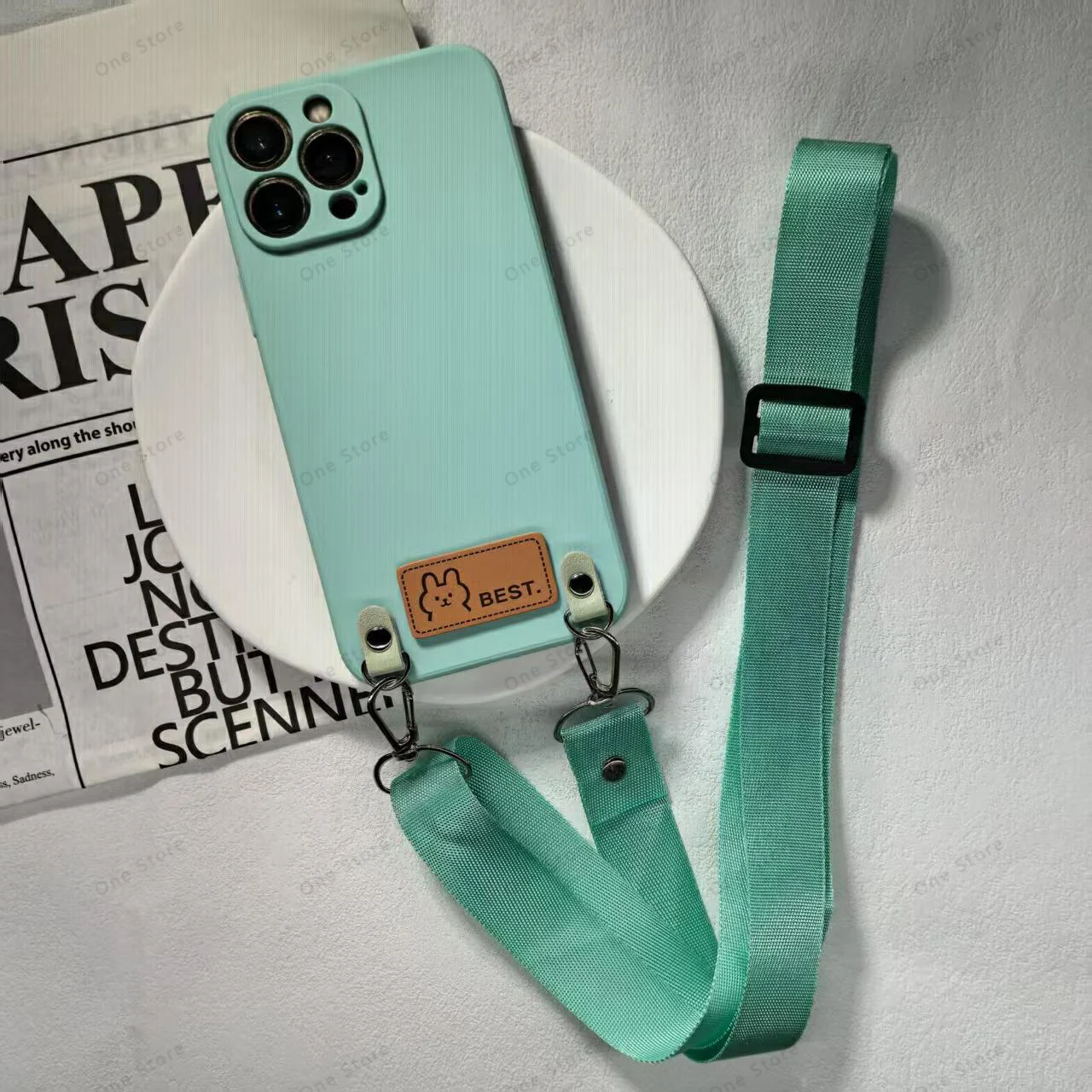Versatile Crossbody Lanyard Necklace and Wrist Strap Phone Case with Cord Cover