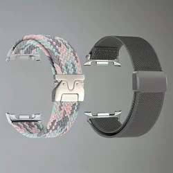 Premium Stretchy Nylon Sport Loop Strap - Adjustable Elastic Wristband - Ultra 47mm (Set3)