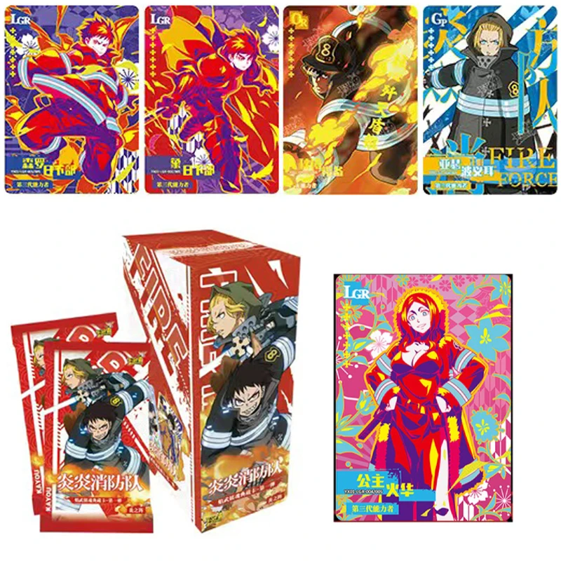 

KAYOU Original Fire Force Booster Card Box Anime Character Full Set LGR Wu Zhenhun Rare Card Game Toy Card Children's Gift