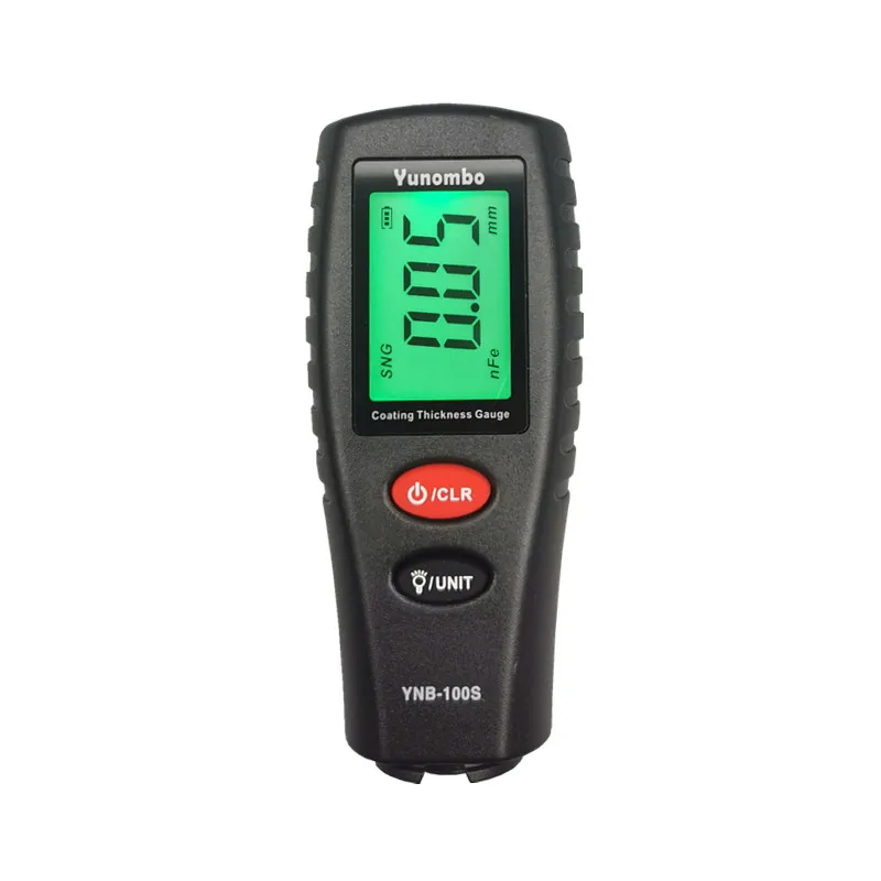 Yunombo YNB-100S Digital Car Paint Thickness Meter Thickness Tester Coating Gauge with English Russia Manual paint coating meter paint thickness gauge thickness gauge