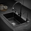 Kitchen Sink Black Nano-Sink Single-Slot Household Hand-Washing Basin Kitchen Large 304 Stainless Steel Sink Sink Bowl 1