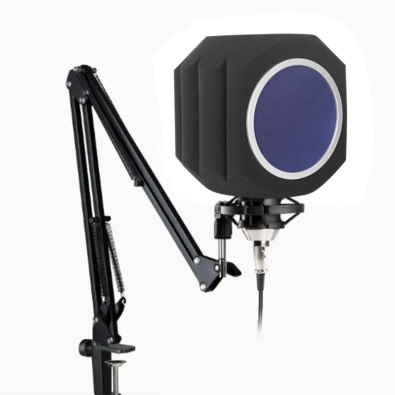Filtro Antivento per Microfono, Sfera di Isolamento Acustico, Filtro Acustico per Microfoni da Studio di Registrazione
