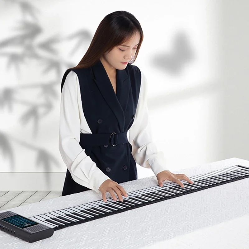 

88 Keys Electronic Organ Midi Keyboard 61 Key Folding Piano Adult Learning Teclado Musical Consumer Electronics WK50EP