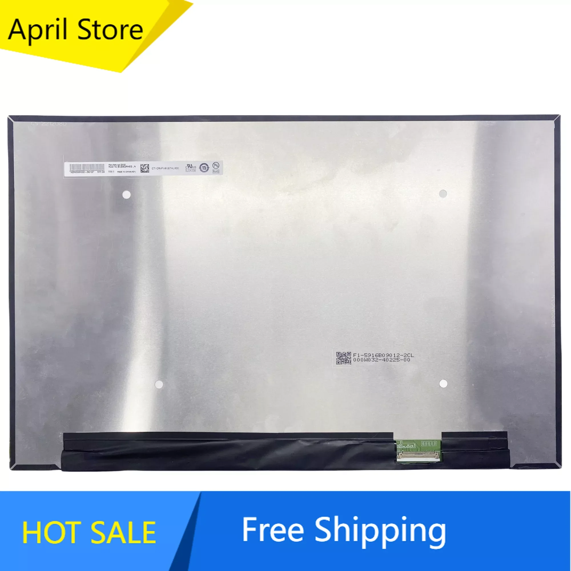 

B160QAN03.N 16.0 inch Laptop LCD Screen Display Panel Matrix Replacement