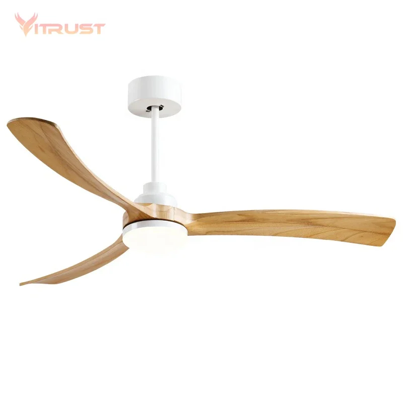 Vintage Ceiling Fan Lamp Wooden Ceiling Fan LED Light Indoor OutDoor Chandelier Dining Room Living Shop Mall Office