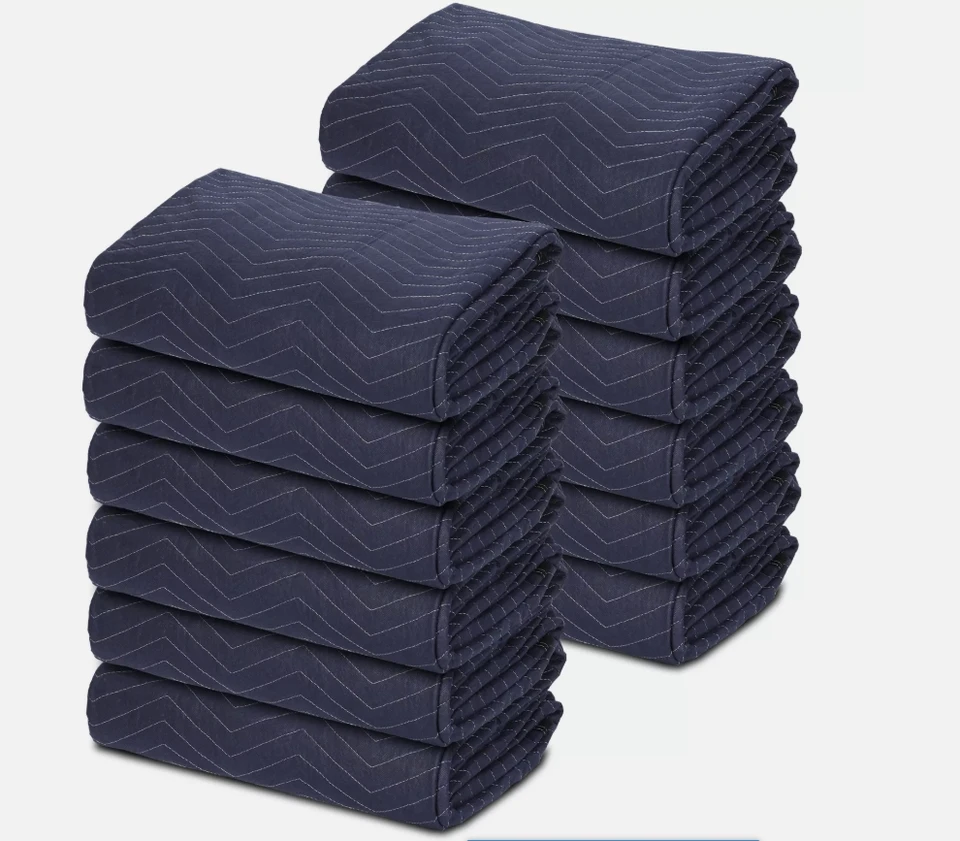 Moving Blankets 12 Pack Premium Furniture Protection