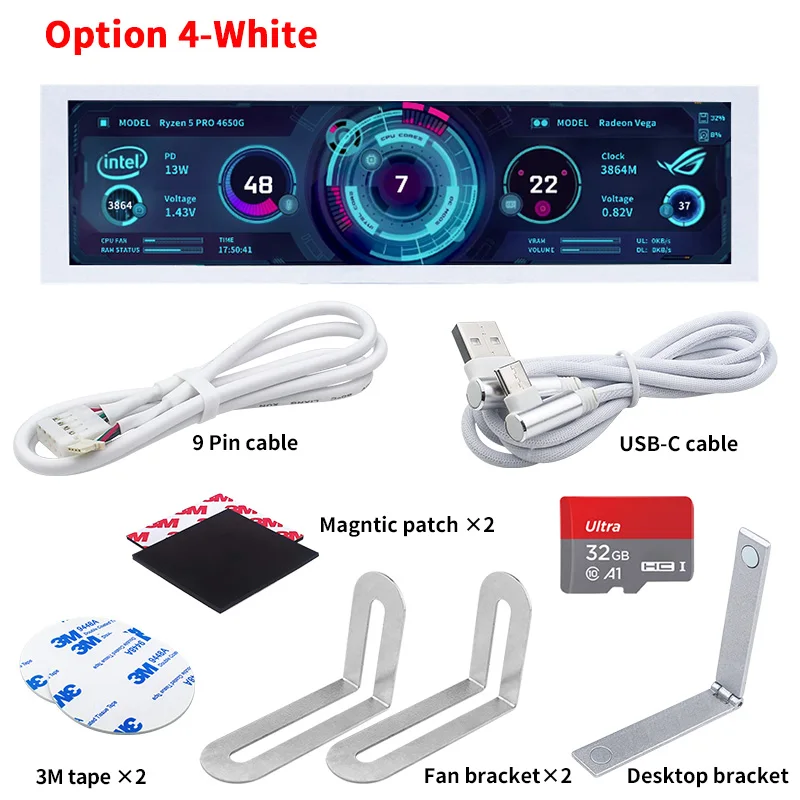 8.8 インチ IPS USB セカンダリ スクリーン Type-C PH