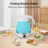 Electric Kettle Folding Electric Port Portable Travel Camping Kettle 600ML Electric Water Heater Portable Foldable Kettle Port 3