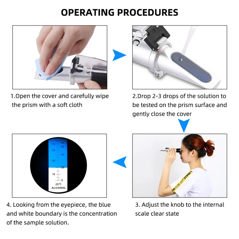 Cats Dogs Urine Refractometer Professional Pet Protein Hemoglobin Specific Gravi