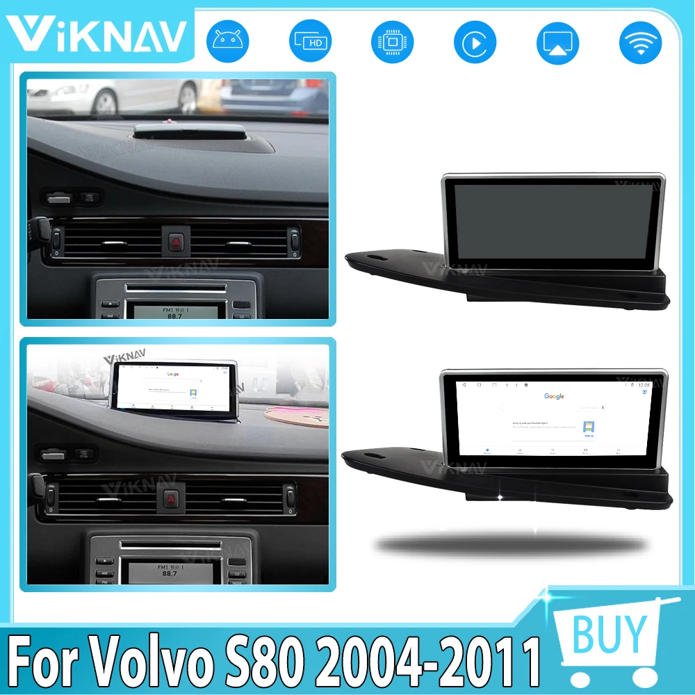 

8.8 INCH Android Auto Car radio For Volvo S80 2004-2011 wireless Carplay Multimedia Palyer GPS Navigation Video Player Head Unit