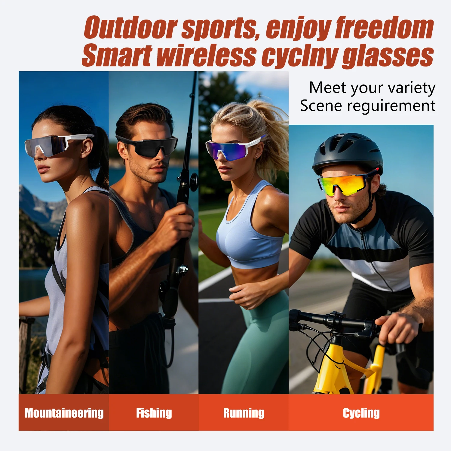 LIGE Cycling Outdoor Sport Bluetooth Call Smart Sunglasse Mountain Bike Glasses Driving Climbing Road Fishing Motorcycle_voghion.com