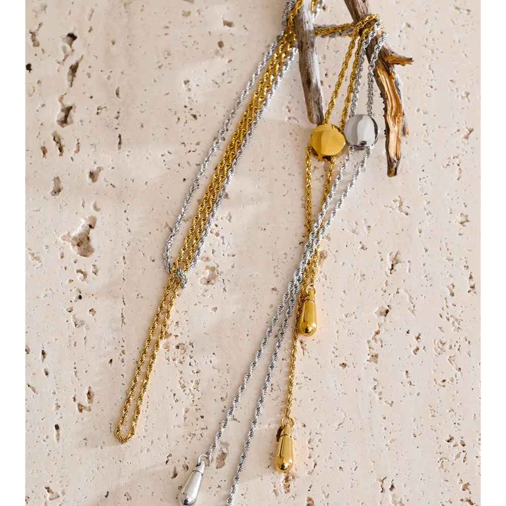 Yhpup Necklace Adjustable Steel 66cm