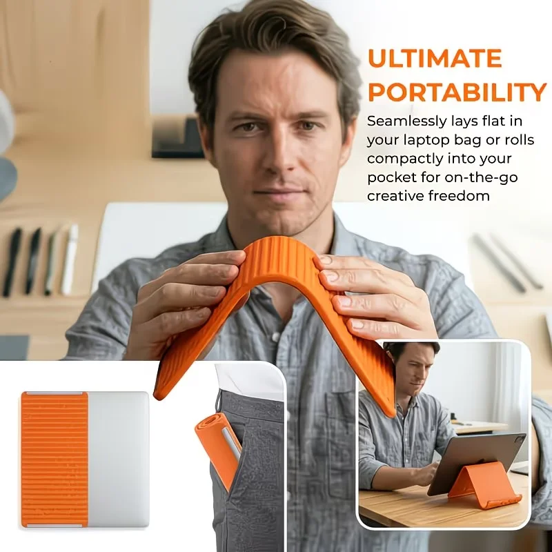 Multi-Use Foldable Stand with Flexible Support and Bending Functions