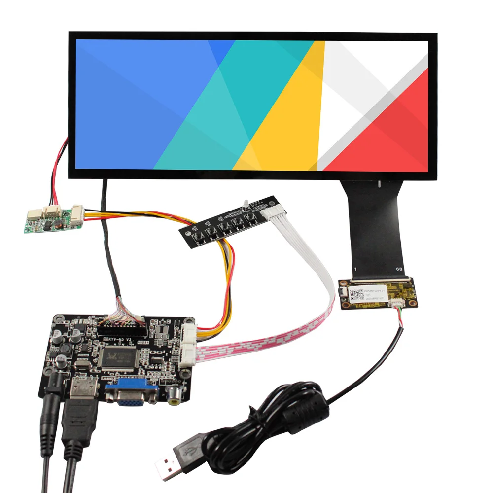 Carte Contrôleur écran LCD Tactile 10.3 Pouces 1920x720 IPS Type-C - Neuf
