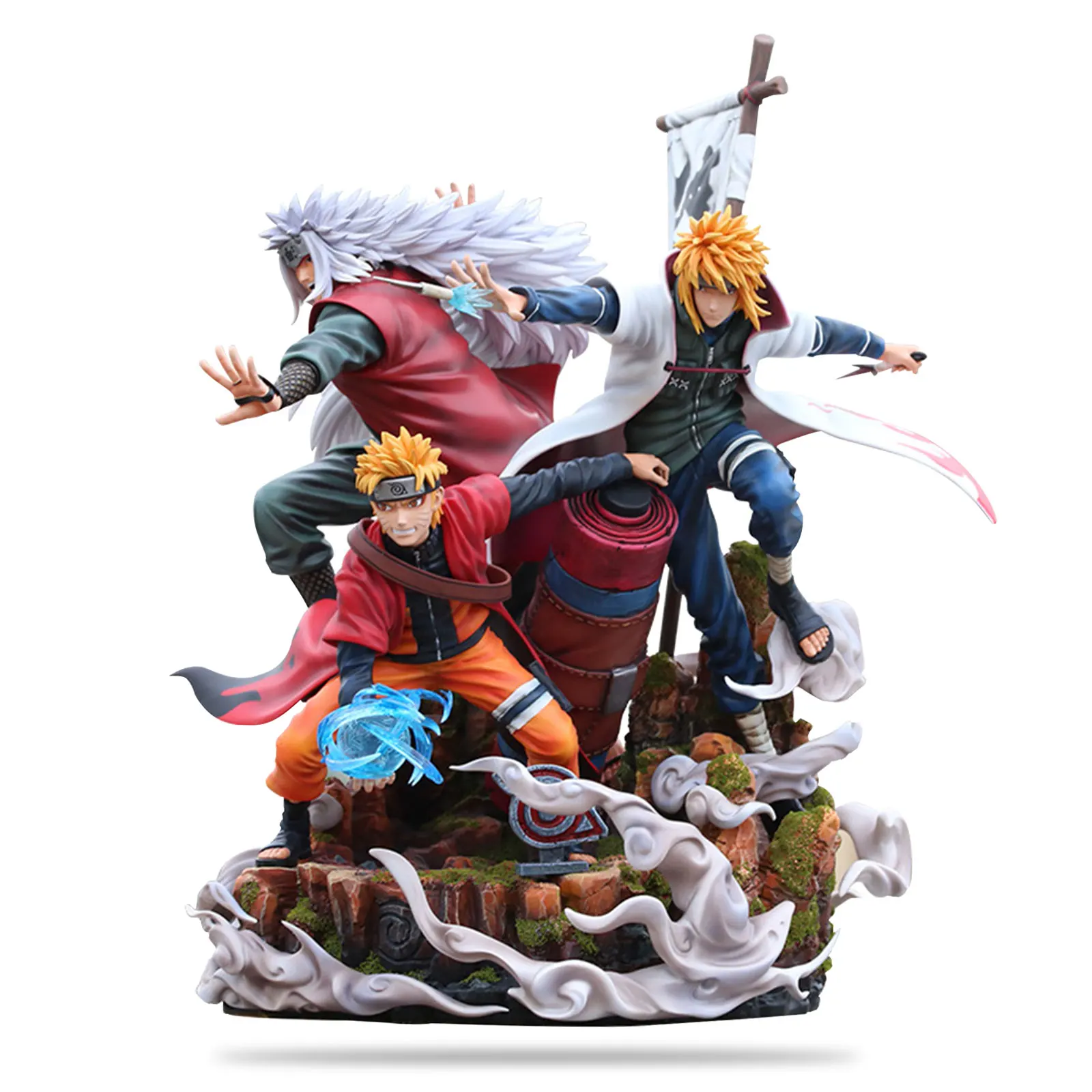 Um pedaço 43cm anime figuras roronoa zoro piratas caçador shimotsuki  ushimaru tipo de cabeça dupla muito grande modelo pvc - AliExpress