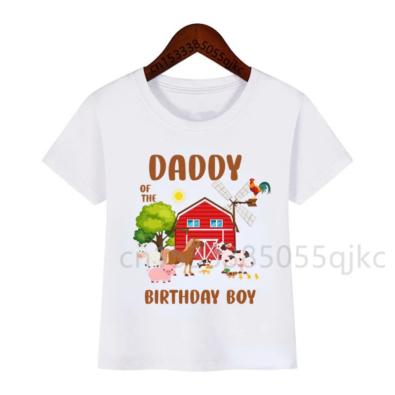 Family Matching Animals Name and Number Tshirt Clothes Kids Boy Shirt Party Girl TShirt Clothing Children Outfit 3