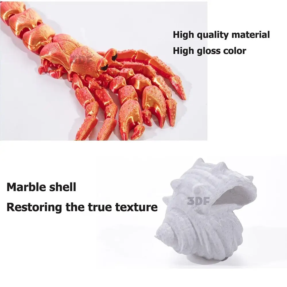 Heißer 3D Druck Einsiedlerkrebs Spielzeug Stressabbau Haustier Krabbe Finger Spielzeug Gelenk Kunststoff Schreibtisch Spielzeug Home Office Decor – Detail 3