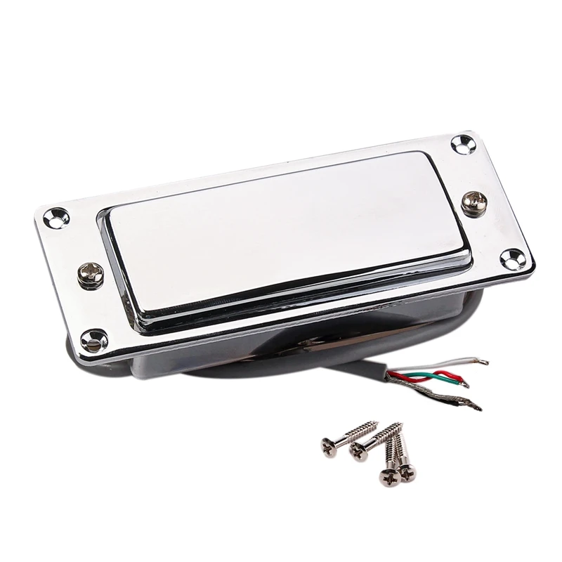 

Chrome Silver Mini LP Guitar Humbucker Pickup Sealed Pick Up Music Repair Parts