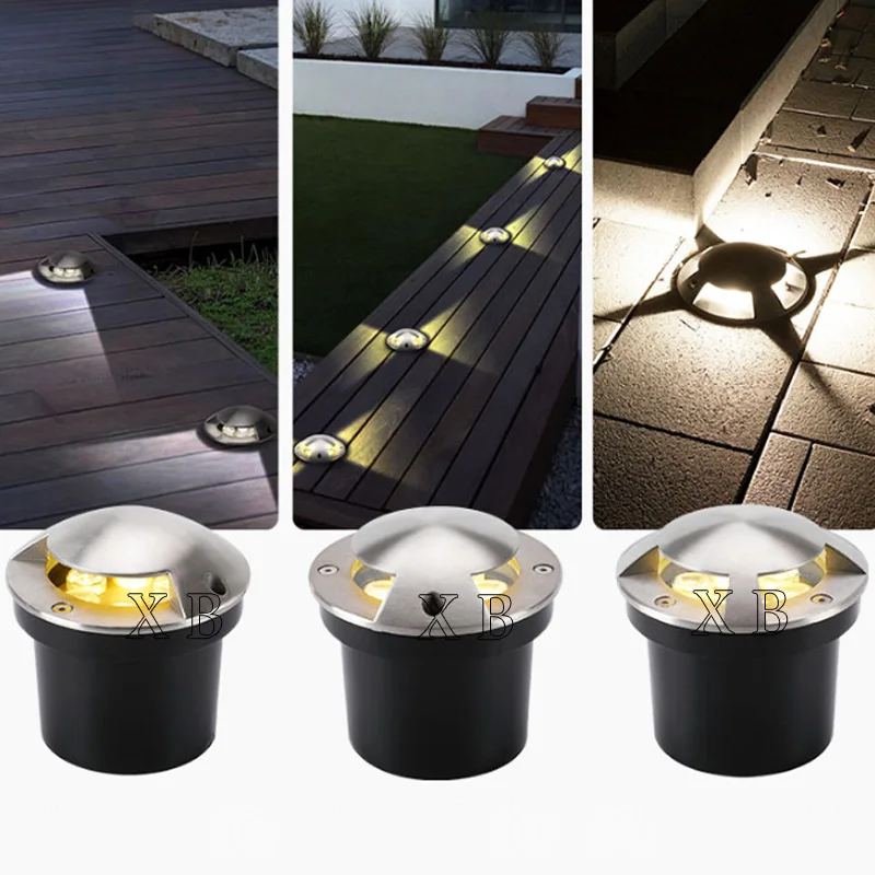 IP68 DC12V Outdoor Lighting 6W 10W Garden Yard Step Stairs Floor Deck LED Recessed Inground Lamps LED Underground Spotlight 220V led underground light