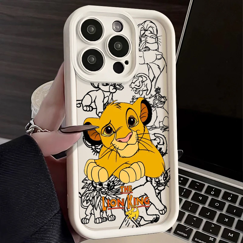 thumbnail image 1 of Disney-funda trasera de teléfono con escalera de ojo suave, Rey León, Simba, para Apple iPhone 15 14 13 12 11 Mini XS XR X 8 7 Pro Max Plus Pro, 1 of 5