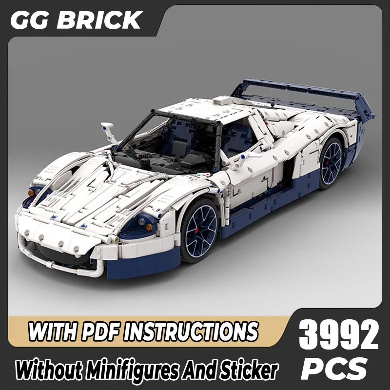 

Champion Speed Cars Moc Building Bricks White MC12 Cars Model Technology Modular Blocks Construstion DIY Assembly Toys Gifts