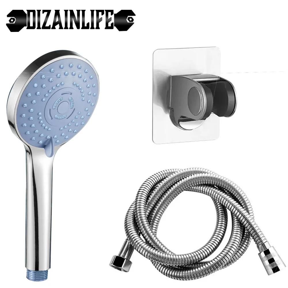 Shower Nozzle Bathroom Pressurized Hand Shower Package Accessories Shower Nozzle Large Water Output 5 Models Universal Adaptation Save Water