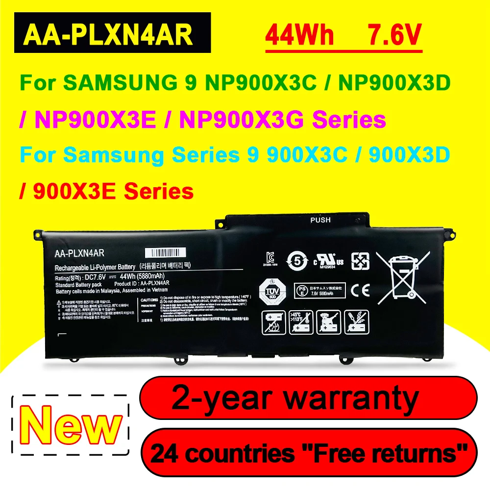 

Новая аккумуляторная батарея для ноутбука Samsung 900X3C-A01 900X3D NP900X3C NP900X3D