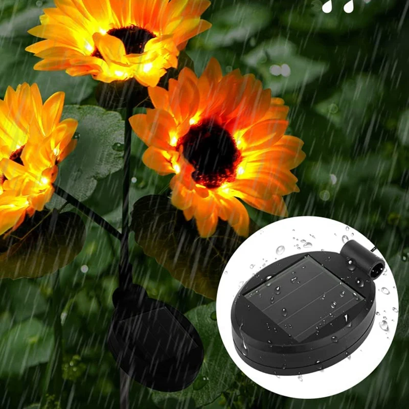 4 Packs Solar LED Light Replacement Top Part Panel Solar Panel Lantern Lid Light Bulb Accessories Battery Box Solar Outdoor Lights