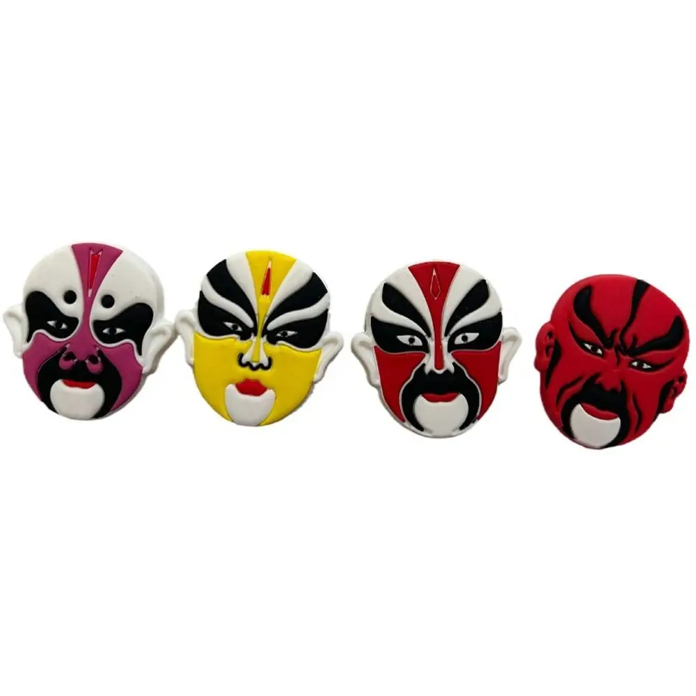 

Peking Opera Mask Tennis Shockproof Absorber Silicone Anti-Vibration Tennis Racket Vibration Dampeners Chinese Style Personality