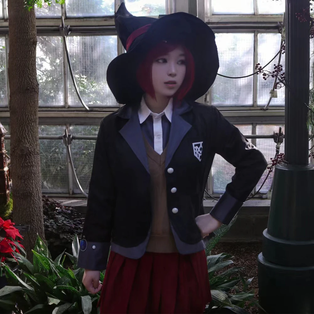 

Anime Danganronpa Magician Yumeno Himiko Cosplay Clothing Wig Set Women Yumeno Himiko Uniform Wig Set Student Clothes