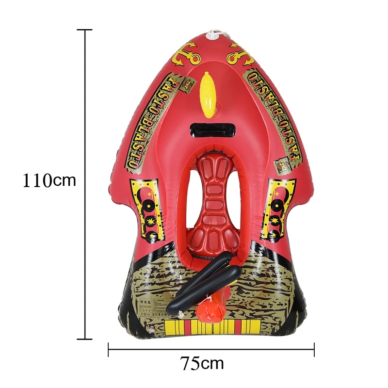 Pool Float for Kids with Built in Water Gun Inflatable Pirate Boat Ride on Pool Rafts for Toddler Pirate Ship Pool Floats